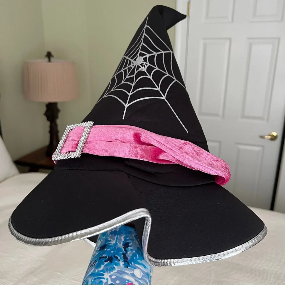 Witch costume dress, hat, broom Youth Large
